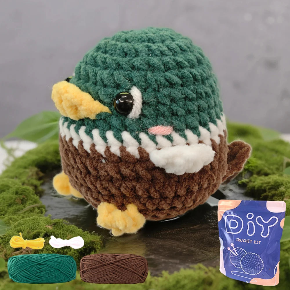 Wild Duck Crochet Kit for Beginners – 1pc | Yarn, Hook & Video Tutorial Included