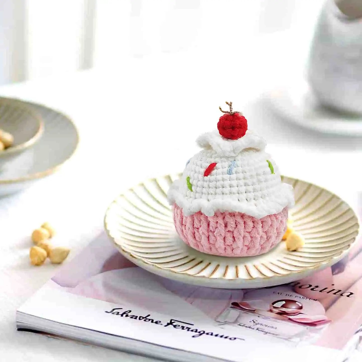Cake Crochet Kit for Beginners – 1pc | Yarn, Hook & Video Tutorial Included