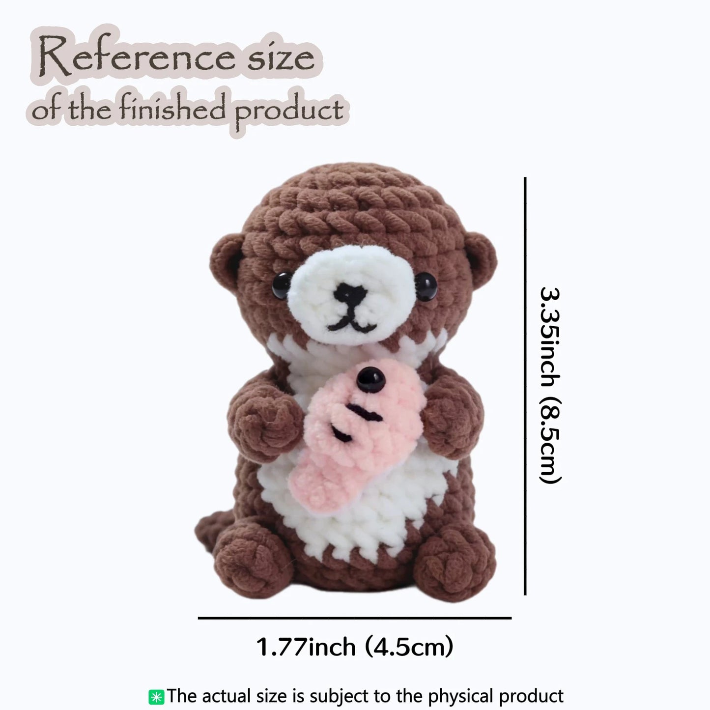 Beaver Crochet Kit for Beginners – 1pc | Yarn, Hook & Video Tutorial Included