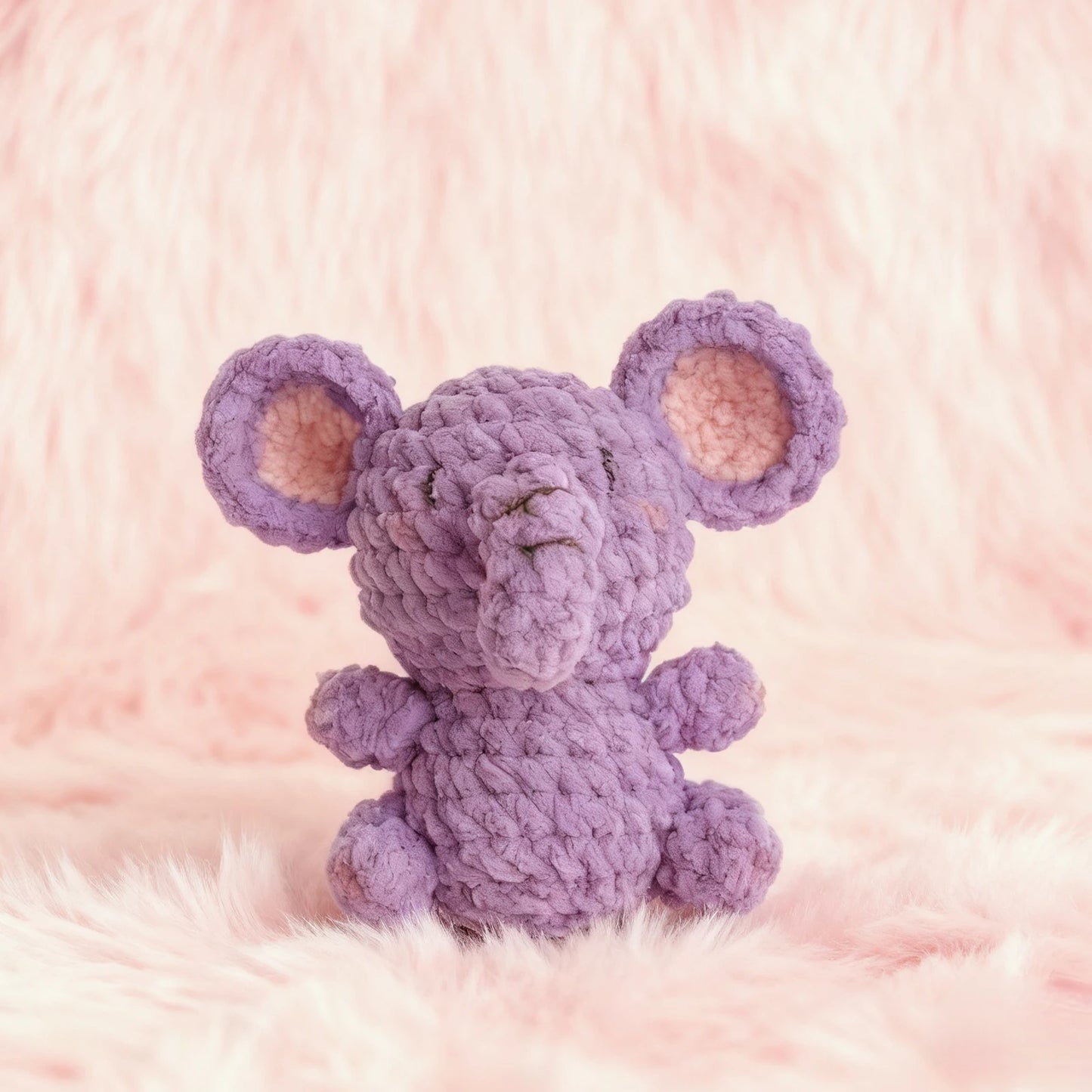 Elephant Crochet Kit for Beginners – 1pc | Yarn, Hook & Video Tutorial Included